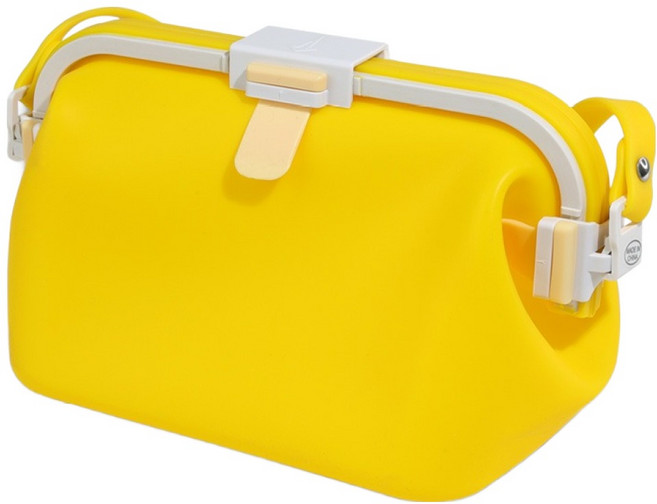 후딱 다용도 방수실리콘백 파우치 수영가방 2L 16 x 11 x 11cm, 옐로우, 1개
