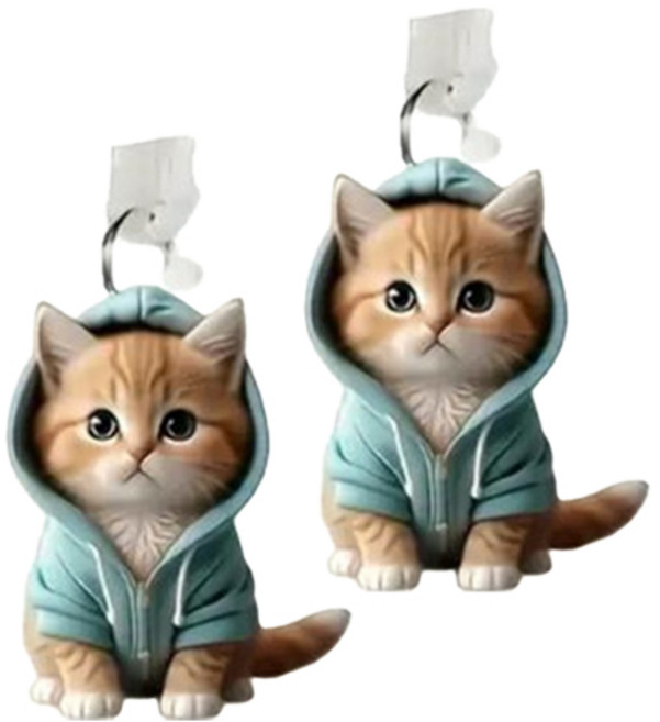 아이작큐브 C타임 아이폰 충전단자 보호캡, 04 민트후드 냥이(아이폰), 2개