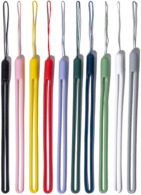 구스페리 휴대폰 다용도 실리콘 스트랩 10종 세트, 혼합색상, 1세트