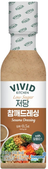비비드키친 저당 참깨 드레싱, 235g, 1개