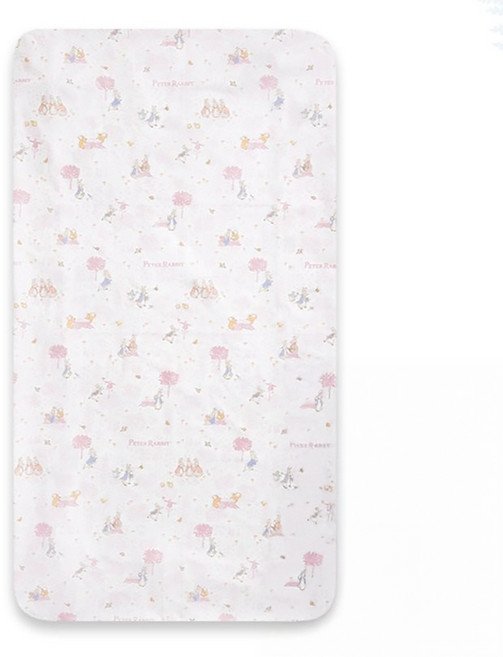 奇哥 悅讀比得兔床包 床墊包覆 13cm, 粉色, 1個