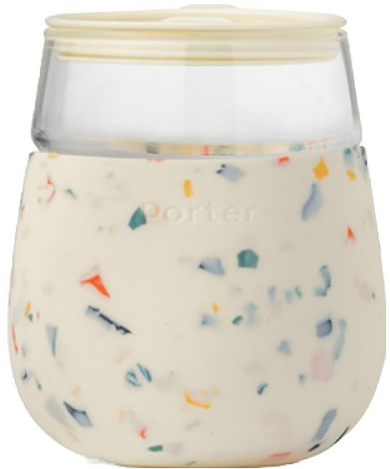 더블유앤피 투고 글라스, 테라조크림, 1개, 440ml