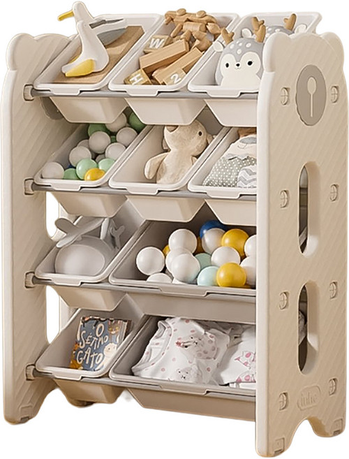 Inhe 英禾 熊寶收納架 組合三, 茉莉白, 1組