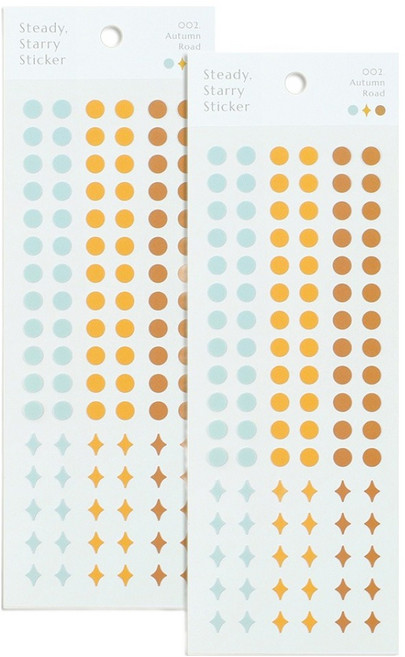 페이퍼리안 스테디 스태리 스티커 3p, 어텀 로드, 2개