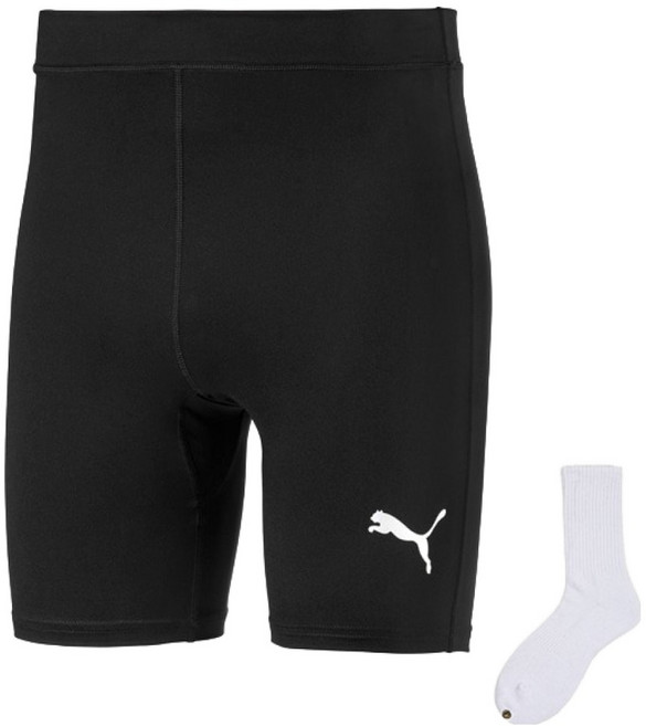 푸마 남성용 리가 쇼트 레깅스 655924-03 + 웰던 양말 세트
