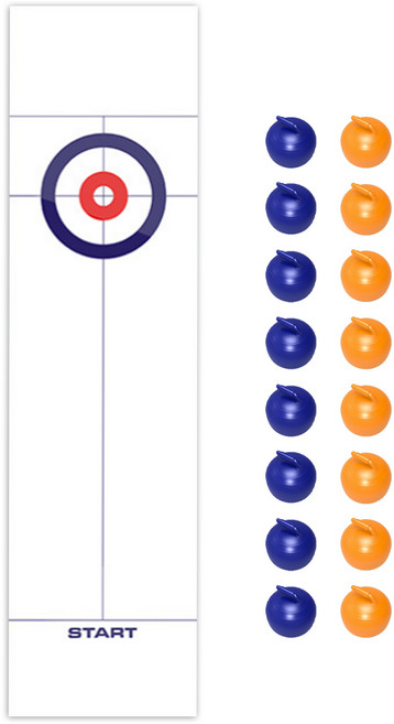 시작 컬링 보드 게임 세트, 혼합색상, 1세트