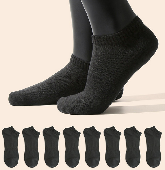 삭피엔스 남성용 데오프리 쿨 메쉬 스니커즈 양말 8켤레