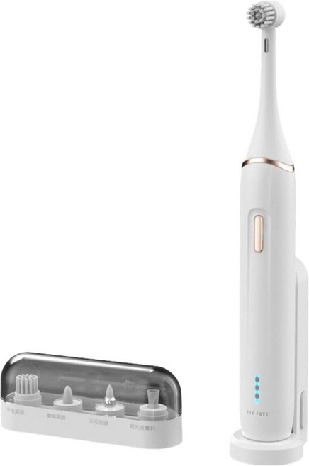 FUTURE LAB. 未來實驗室 Type-C充電 電動旋轉潔牙組 附刷頭收納盒, 1組, Ultraclean, 白色