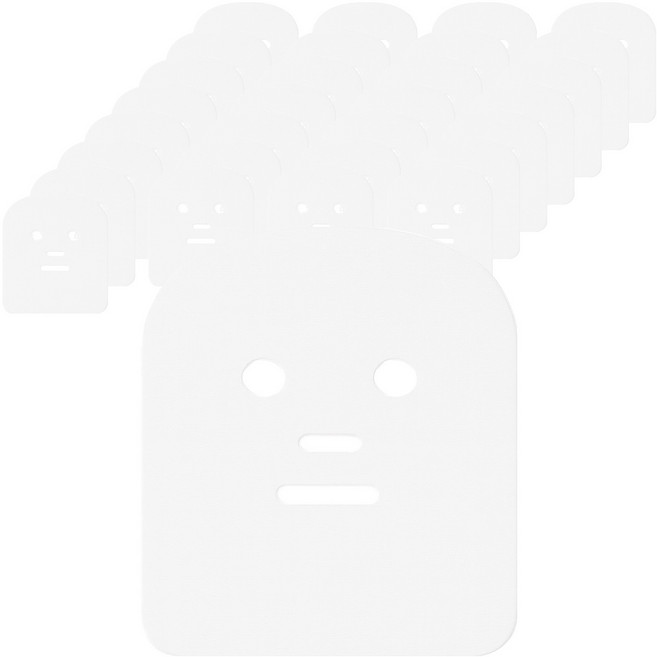 라몽 일회용 거즈 마스크 시트, 100개, 화이트