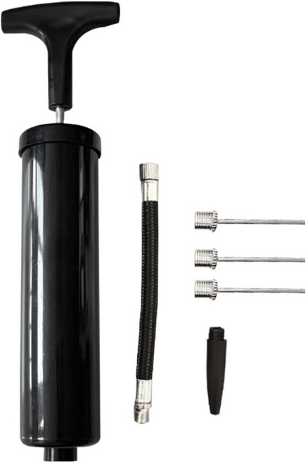 곰지홈 미니 에어펌프 휴대용 공기 주입기, 블랙, 1개