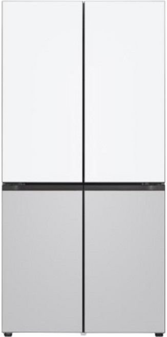 [색상선택형] LG전자 오브제컬렉션 609L 4도어 냉장고 메탈 디오스 AI 상냉장 하냉동 방문설치, M616MQR0M1