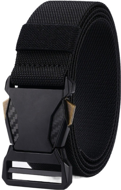 액티제노 남성용 아웃도어 스포츠 나일론 전술 벨트, 블랙, 1개