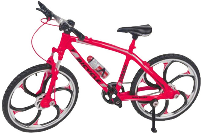 문구담 디테일 소장각 사이클 미니어처 자전거 모형, 05 레이싱 레드, 1개