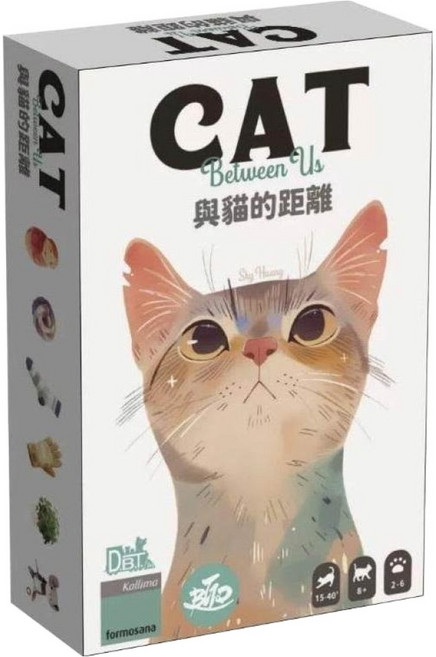 狗吠火車 與貓的距離 Cat between us 桌遊 繁體中文版, 1盒, 與貓的距離 多色