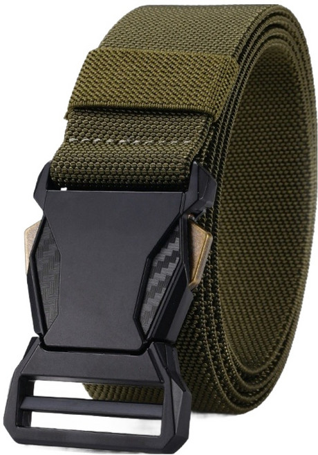 액티제노 남성용 아웃도어 스포츠 나일론 전술 벨트, 카키, 1개