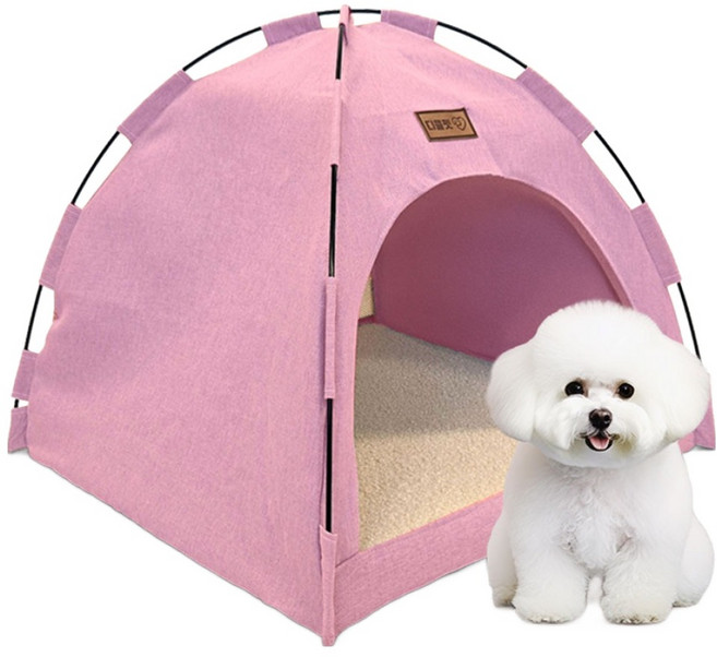 디클펫 반려동물 365 텐트 하우스, 핑크, 1개