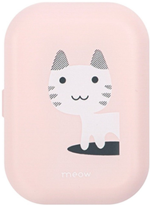 블루인쇼어 UVC-LED 충전식 휴대용 칫솔살균기 DMC-NH01, 고양이핑크, DMC-NH01P