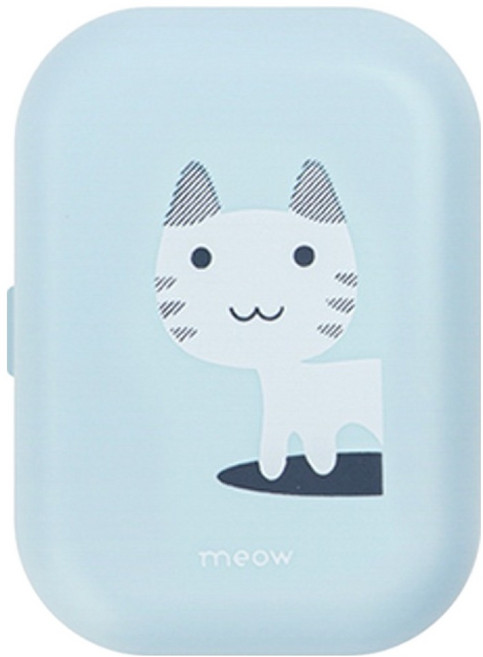 블루인쇼어 UVC-LED 충전식 휴대용 칫솔살균기 DMC-NH01, 고양이블루, DMC-NH01B