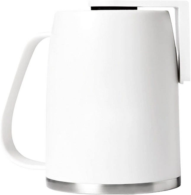 hillo 이지 304스텐 손잡이 꺼꾸리 자석 양치컵, 화이트, 1개