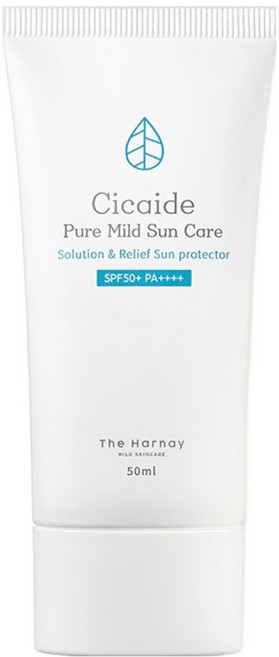 더하르나이 시카이드 무기자차 선크림 SPF50+ PA++++, 50ml, 1개