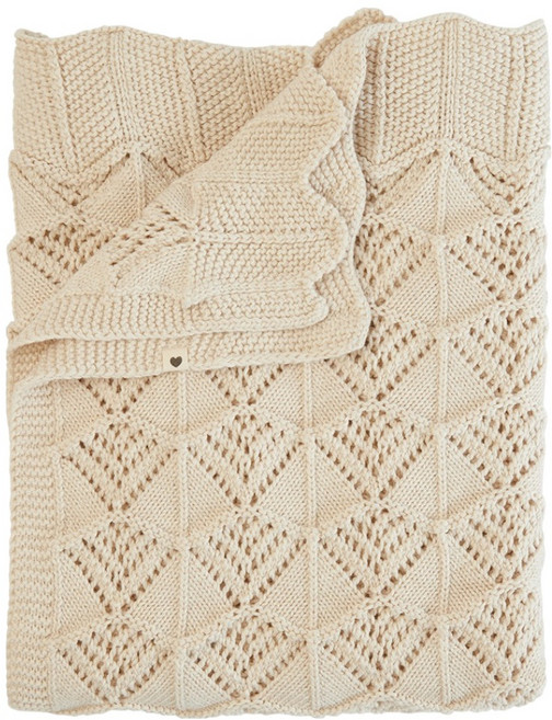 BIBS Knitted Blanket 針織棉毯, 象牙白