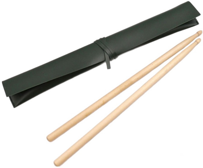 대성 가죽 드럼스틱 슬리브 매듭형 케이스, 그린, 1개