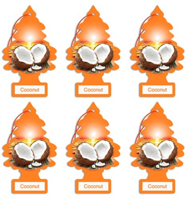 리틀트리 차량용 디퓨저, 6개, 코코넛