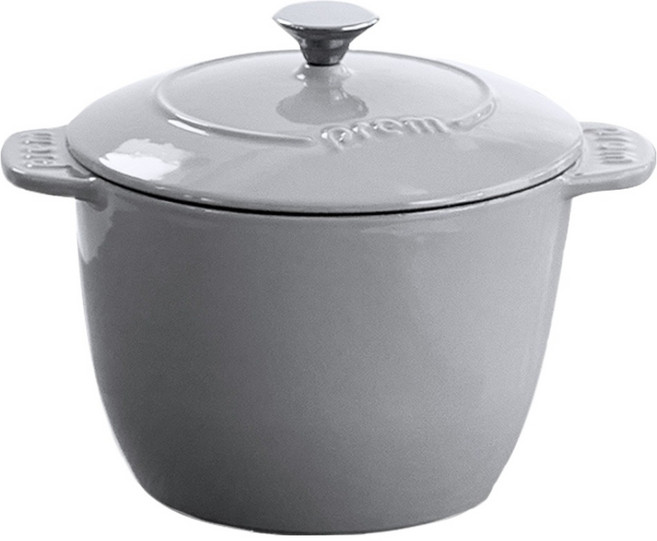프렘 무쇠냄비 트러스트 라이스팟, 18cm, 라이트그레이, 1개