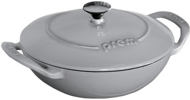 프렘 무쇠냄비 트러스트 미니웍, 22cm, 라이트그레이, 1개
