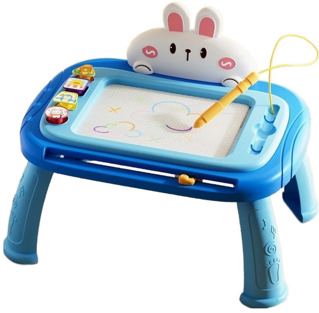 퍼니소피 애니멀 스케치 자석 보드, 토끼 블루, 1개