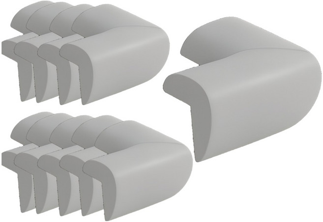 두꺼운 모서리 보호 쿠션 안전 가드, 그레이, 10개