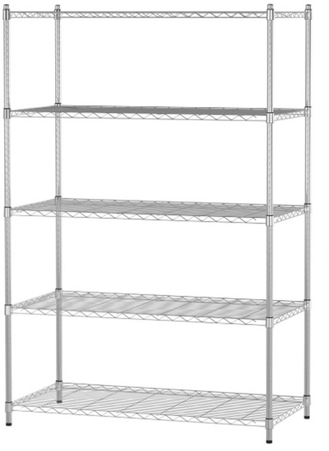 KI WISH 居家生活 輕型1架兩用組合式層架 5層架/2層架 + 3層架, 銀色