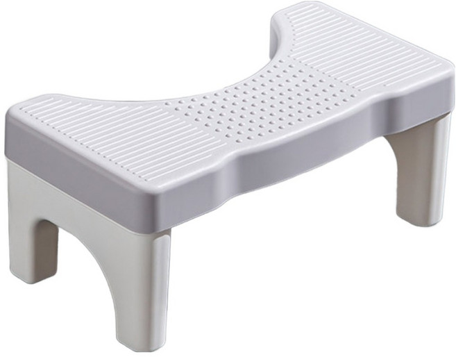 생활업글연구소 화장실 변기 발 받침대, 그레이, 1개