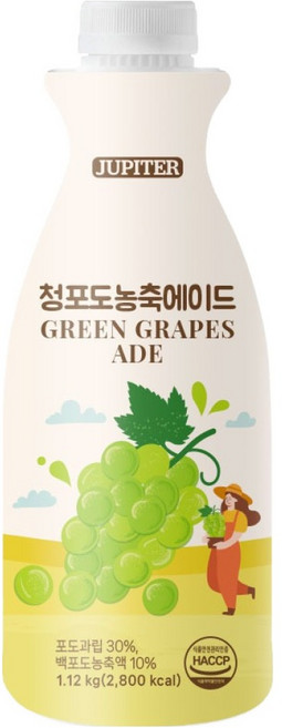 프리마 청포도 농축에이드, 1.12kg, 1개