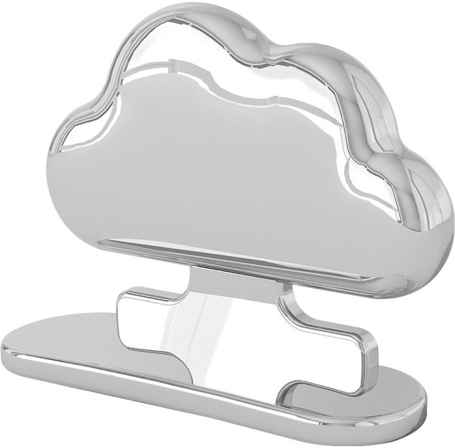 피어니스트 구름모양 위생 변기 커버 손잡이, 실버