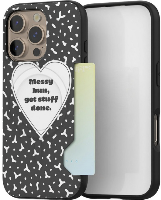 케이스퍼시픽 하트테라조 맥세이프 카드 수납 범퍼 휴대폰 케이스