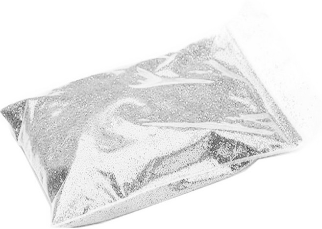 러비쉬 대용량 반짝이 가루 500g, 1개, 실버