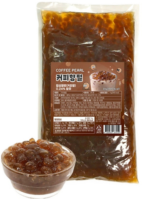 커피 곤약 버블티펄, 1kg, 1개