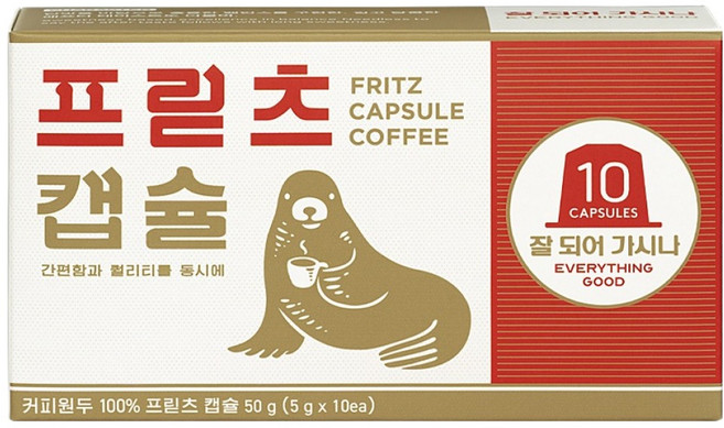 프릳츠 잘되어가시나 네스프레소 호환 캡슐커피, 1개, 10개입, 5g