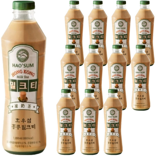 호우섬 밀크티, 1L, 12개