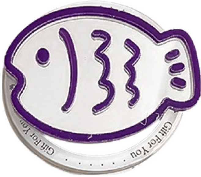 케이스틱 스마트톡 맥세이프 미러 붕어빵, 퍼플, 1개