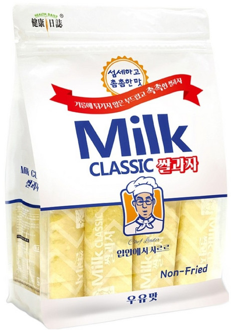 HEALTH DAILY 健康日誌 韓式米餅 牛奶, 240g, 1袋