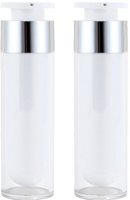 선동상사 진공 플랫 펌프 공병 50ml, 2개, 화이트