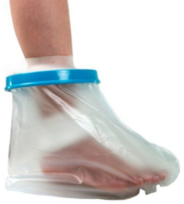 베네블 성인 발 팔 샤워 목욕 기브스 방수커버, 성인 발목 위, 1개
