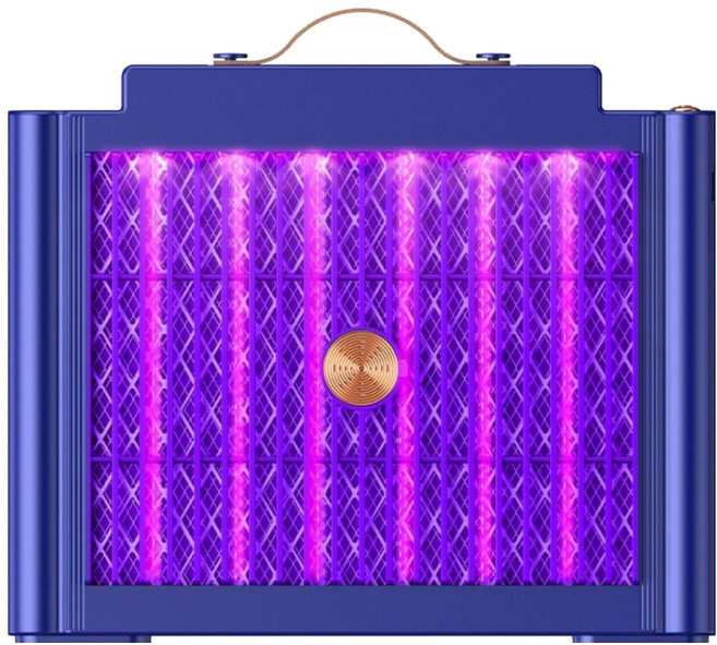 USB充插兩用電擊式捕蚊燈 靜音光波誘蚊滅蚊器/戶外家用驅蚊燈 深藍色, ALI25070814