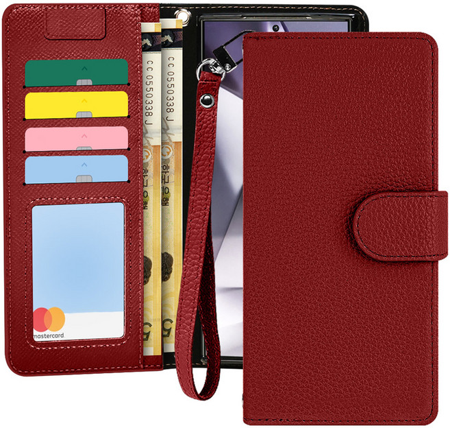 아이엔픽 오퍼컬 소가죽 지갑 스트랩 다이어리 휴대폰 케이스