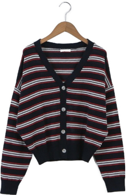 피핀 여성용 픽스 린넨 단가라 가디건 #22584