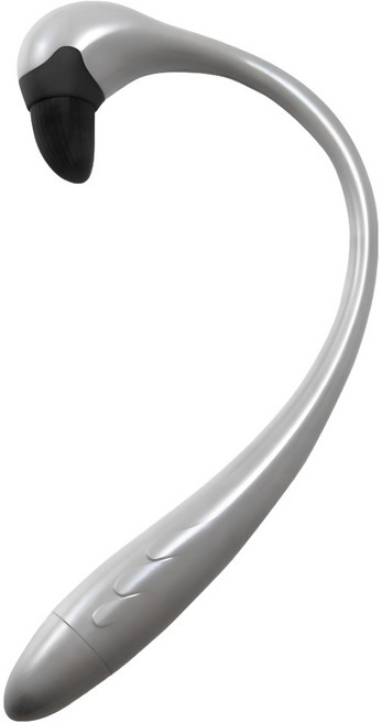 日本 ATEX Lourdes火鶴造型手持接觸式背部震動按摩器 AX-KXL3200, 北歐灰