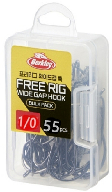 버클리 프리리그 와이드갭 훅 벌크, 1개, 55개입