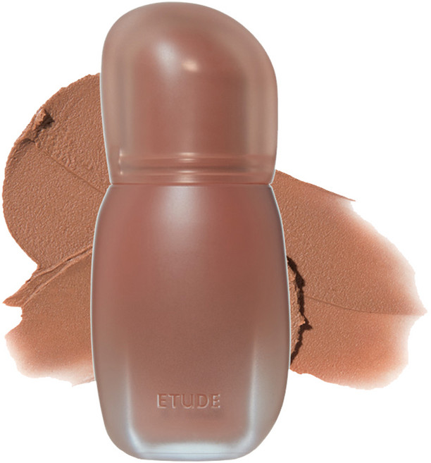 ETUDE 溫暖定妝唇釉, 12 焦糖慕斯, 1個